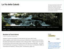 Tablet Screenshot of laviadellacabala.org